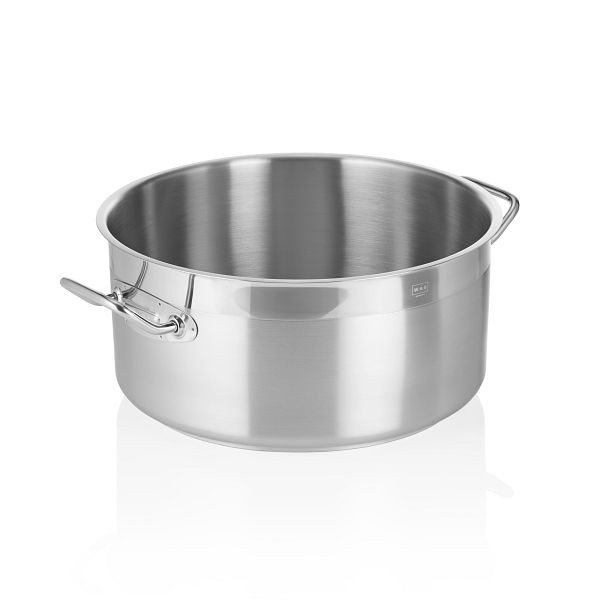 WAS Bratentopf Cookware 21, 28 cm Durchmesser, flache Ausführung, 2109320