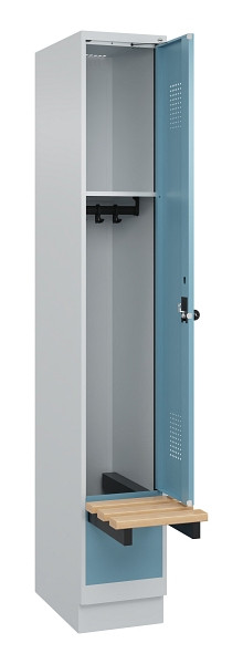 C+P Spind Evolo PLUS, 1 Abteile, 1950x300x815mm, 7035/0010, Drehriegel, 049040-10 S10009