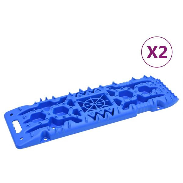 vidaXL Traktionsmatten 2 Stück Blau 107x31x7 cm Nylon, 210773