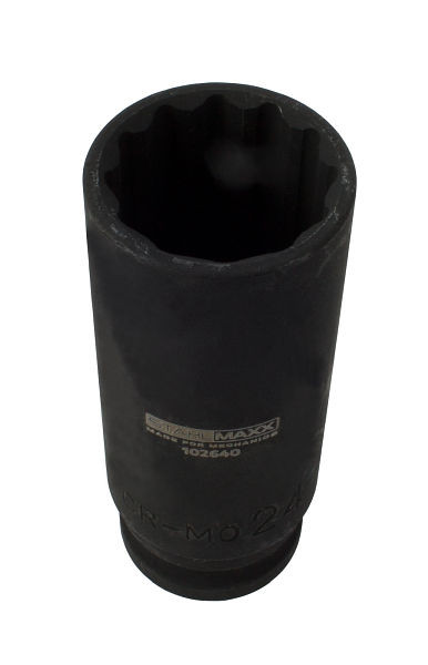 Stahlmaxx Kraft-Steckschlüssel-Einsatz, 24 mm, 12-kant, 1/2 Zoll, XXL-102640