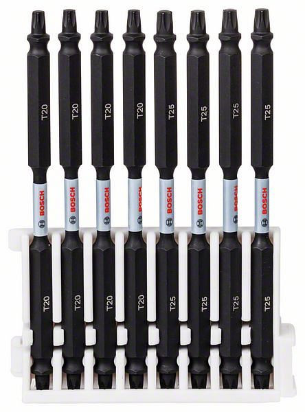 Bosch Doppelklingen Schrauberbit-Set Impact Control, 8-teilig, 4 x T20, 4 x T25,110 mm, VE: 5 Stück, 2608522349
