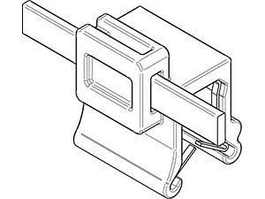 ART 82522 Befestigungsbinder mit Edgeclip PA66HS schwarz 4,6 x 150 S-A VE=S (500 Stück)