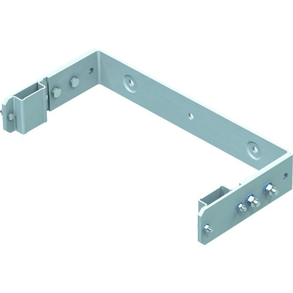 ZARGES Wandhalter, U-Bügelform verstellbar 200 - 250 mm, Edelstahl, 44258