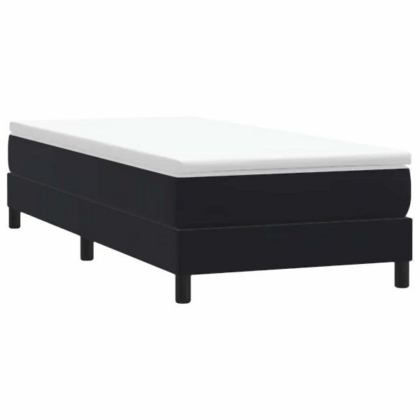 vidaXL Boxspringbett ohne Matratze Schwarz 80x210 cm Samt, 3315803