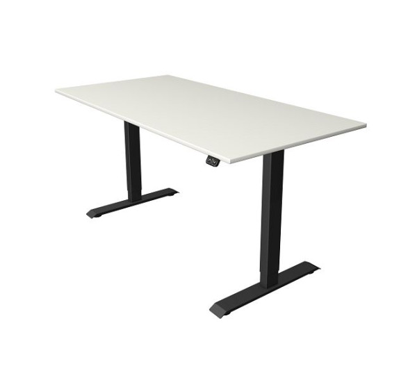Kerkmann Sitz-/Stehtisch B 1600 x T 800 mm, elektrisch höhenverstellbar von 740-1230 mm, Weiß, (Montage), 10181210-1