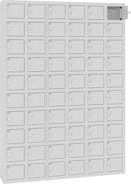 Eurobox Wertfachschrank / Schließfach, 6 Abteile, 60 Fächer, 0500-021610