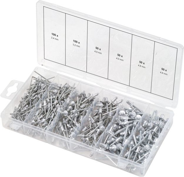 KS Tools Sortiment Blindnieten, 400-teilig, 970.0150, 4042146478431