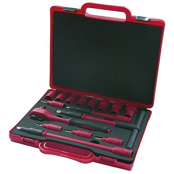 Haupa Knarrenkoffer VDE 3/8", 16-teilig, 220402, 4011923513306