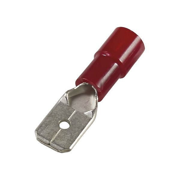 Haupa Flachstecker rot isoliert 0,5-1,0 mm²/6,3x0,8, PC-isoliert, VE: 100 Stück, 340422