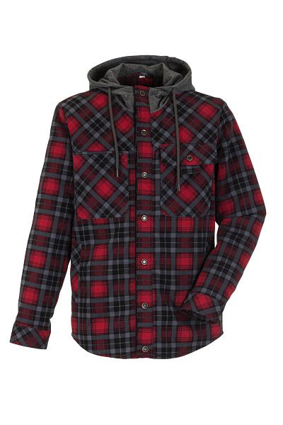 Planam Outdoor Thermohemd rot/schiefer 5XL, Herren, 3774072