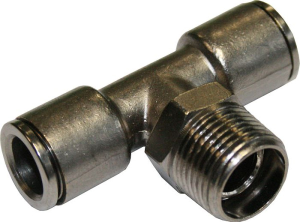 SBN Steckanschluss T-Stück 1/4"" AG - 2 x 6 mm, VE: 10 Stück, 07329