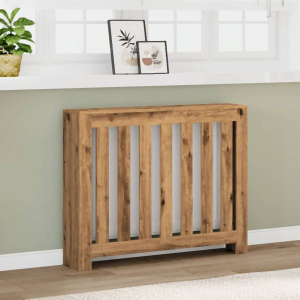 vidaXL Heizkörperverkleidung Artisan-Eiche 104x20x82 cm Holzwerkstoff, 852743