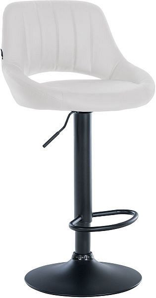CLP Barhocker Milet Kunstleder schwarz, weiß, 322423