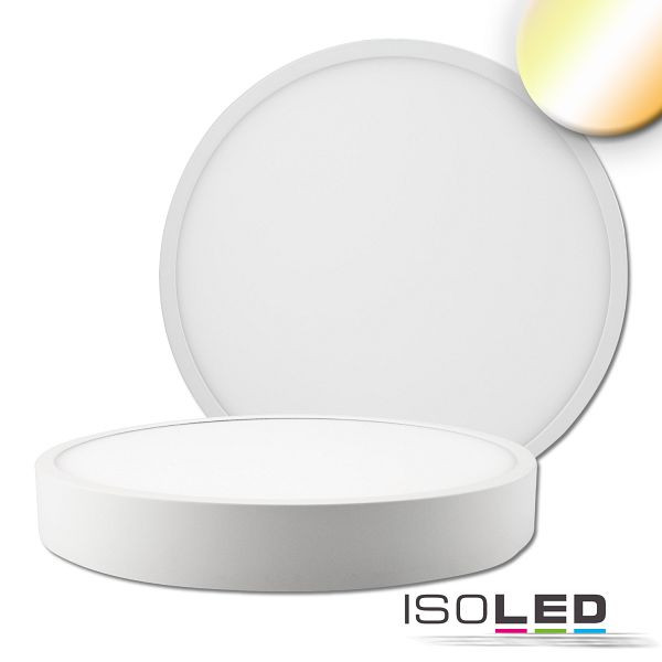 ISOLED LED Deckenleuchte PRO weiß, 30W, rund, DN300, ColorSwitch 2700/3000/4000K, dimmbar, 114678