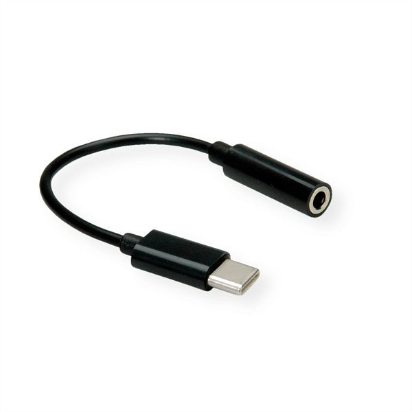 VALUE Adapter USB Typ C - 3,5 mm Audio, ST/BU, 0,13 m, 12.99.3214