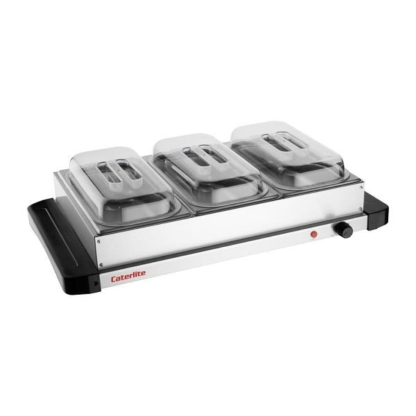 Caterlite Speisenwärmer, 400W, passend für 3x 1/3GN, HY759