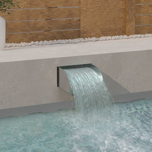 vidaXL Wasserfall 30x34x14 cm Edelstahl 304, 148875