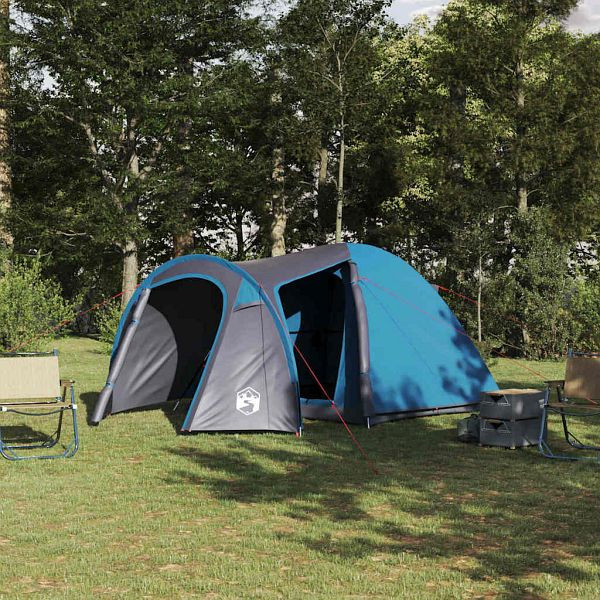 vidaXL Kuppelzelt mit Dach mit Speicher Blau 384 x 254 x 170 cm, 42001012