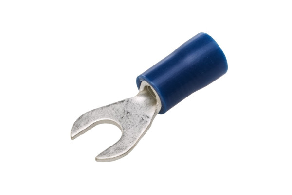 HELLA Leitungsverbinder, mit Gabelkopf, blau, von: 1.5mm², bis: 2.5mm², Gabelverbinder, Bohrung-Ø: 4.3mm, 8KW 744 782-003