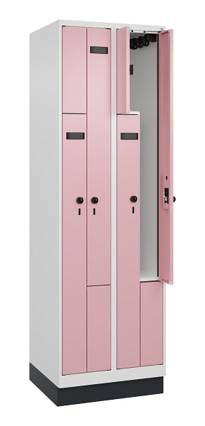 C+P Z-Spind Evolo PLUS, Sockel, 4 Fächer, 1950x600x500mm, 9016/3015, 049023-204 S10024