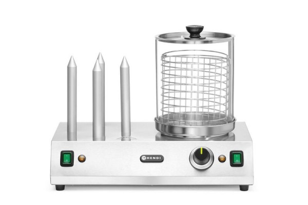 Hendi Würst und Brötchenwärmer, 230V 550W, 265031, 8711369265031