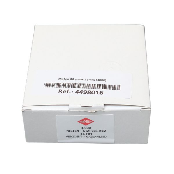 Airpress Tackerklammern Typ 80, 16 mm, 4000 Stück, 4498016