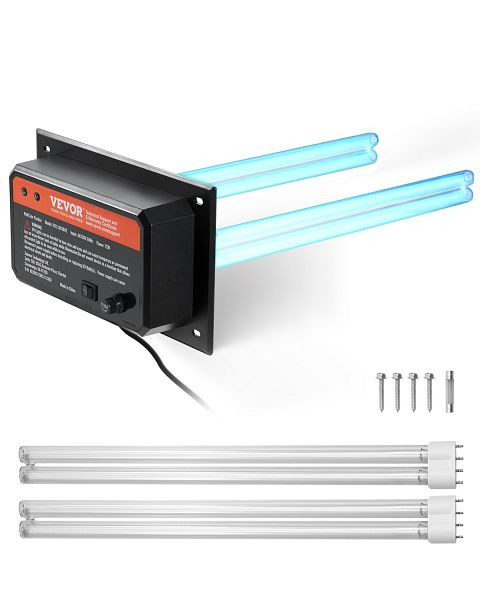 VEVOR HVAC-Luftreiniger, 72W 258mm UV-Luftreiniger im Kanal für Klimaanlagen, UVCGKGDJHQ272710MV2