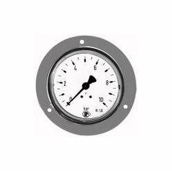 Wika Standardmanometer mit Frontring Stahlblech verchromt, Anschluss hinten, zentrisch, 101869