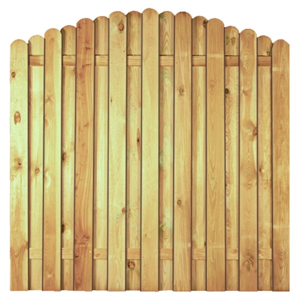 T&J LIEKE-Serie Bogen 180 x 180/160 cm, ohne Rahmen, kdi grün, Lamellen 14 x 120 mm, geschraubt, 13812