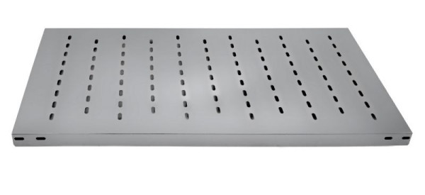 hofe Anbauregal, zerlegt, 6 Böden versetzt geschlitzt - Schlitzung 9,5 x 25 mm 2500 x 800 x 1000 mm, Edelstahl, HVA25810XGS