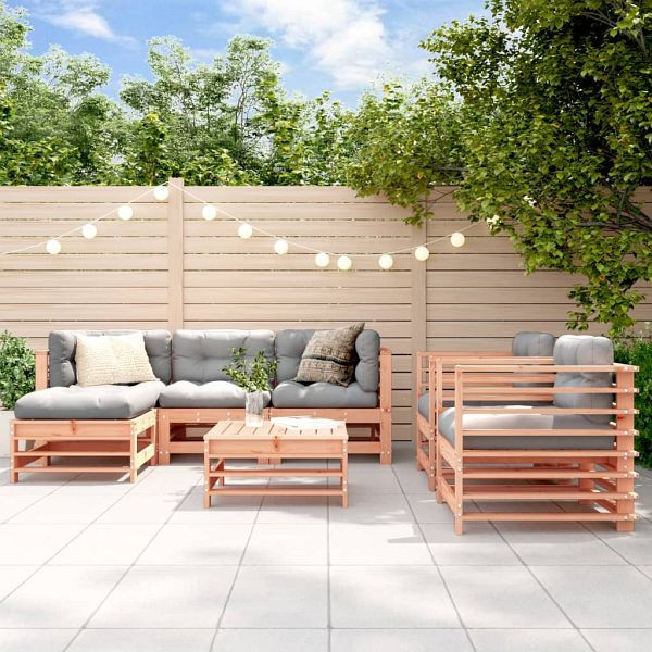 vidaXL 7-teilig Garten-Lounge-Set Massivholz Douglasie, 3186268