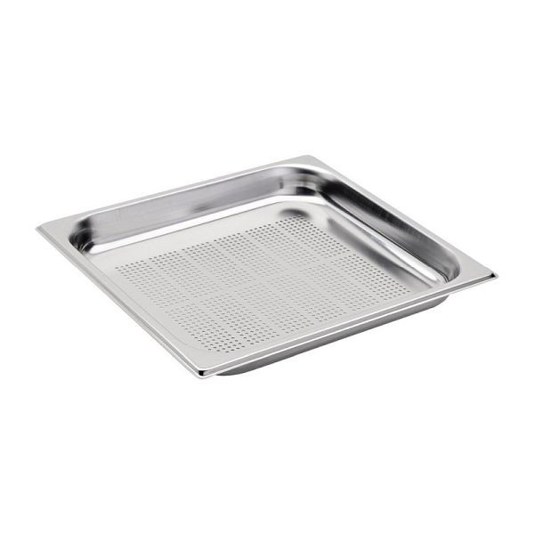 Gastro M gelochter GN-Behälter Edelstahl GN2/3 6,5cm, DA746