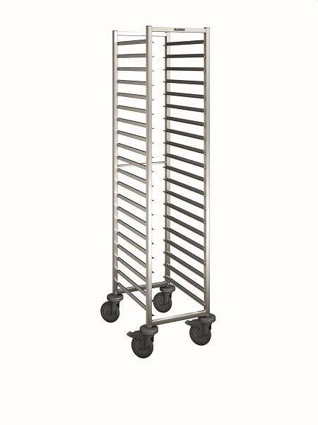 B.PRO RWR 160-20 Regalwagen aus rostfreiem Edelstahl mit Kunststoffrollen, 572303