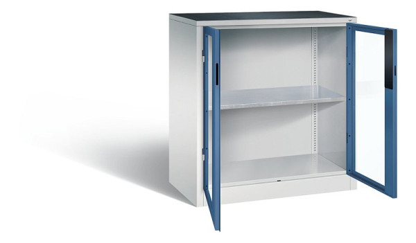 C+P Werkzeugschrank Acurado, H1000xB930xT500mm, Farbe: Lichtgrau / Fernblau, Muldengriff, 8821-055 S10239