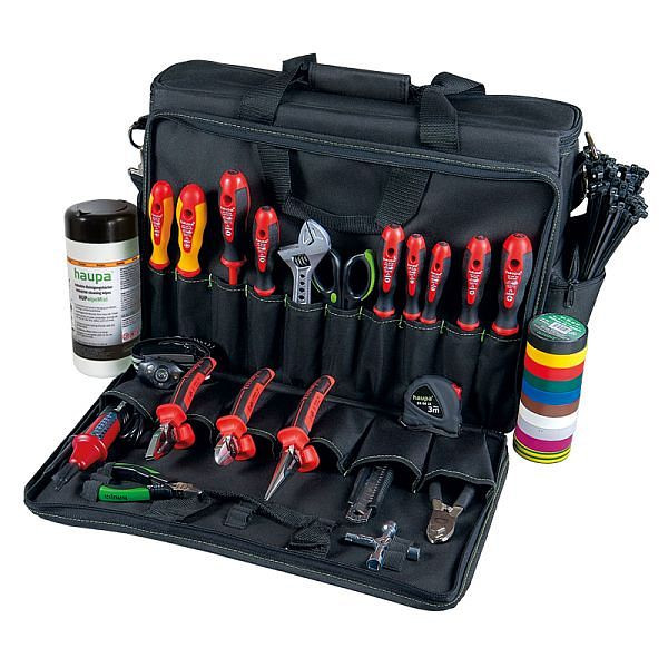 Haupa Service Tasche "Supply Plus", 30-teilig, schwarz, grün, 220294