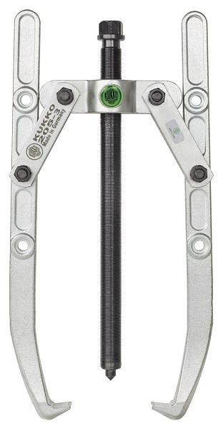 KUKKO 2-armiger Universal Abzieher mit schwenkbaren Haken und verstellbarer Spanntiefe, Spannweite außen: 500 mm, 205-3