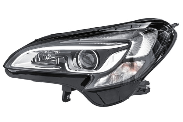 HELLA LED/Bi-Xenon-Hauptscheinwerfer, für u.a. Opel Corsa E (X15), für Rechtsverkehr, links, 1EF 011 830-091