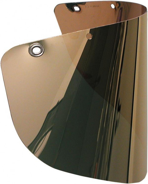 AschuA Schutzscheibe aus Polycarbonat, klar, 500 x 250 x 1 mm, goldbedampft, Schutzstufe 4-4, GFKVI001