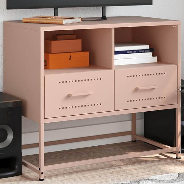vidaXL TV-Schrank Rosa 68x39x60,5 cm Stahl, 846549, 8721102634321