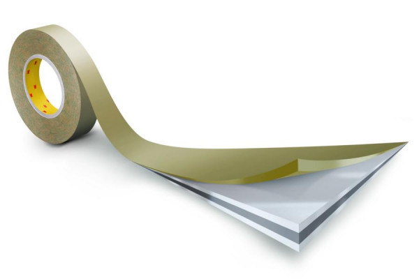 3M Doppelseitiges Klebeband mit Gewebe-Träger 9525, beige, 25 m x 25 mm, VE: 9 Rollen, 7000073406