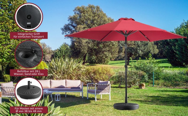 casaria Schirmständer Anthrazit Ø57cm, 108932, 4251779108503