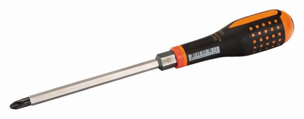 Bahco Schraubendreher, Ergo™, durchgehende Sechskantklinge mit Sechskantansatz und massiver Schlagkappe, PH 4, 175 mm, BE-8624TB