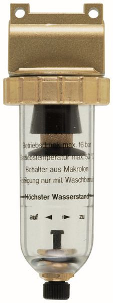 ewo Druckluftfilter, G 1/2, Handablassventil, standard BG40, 322.36