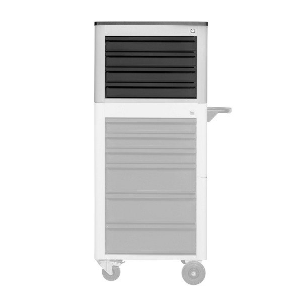 ADB Truhe für Werkstattwagen "BASIC" grau, 4 Schubladen, 4x 80 mm, 20998