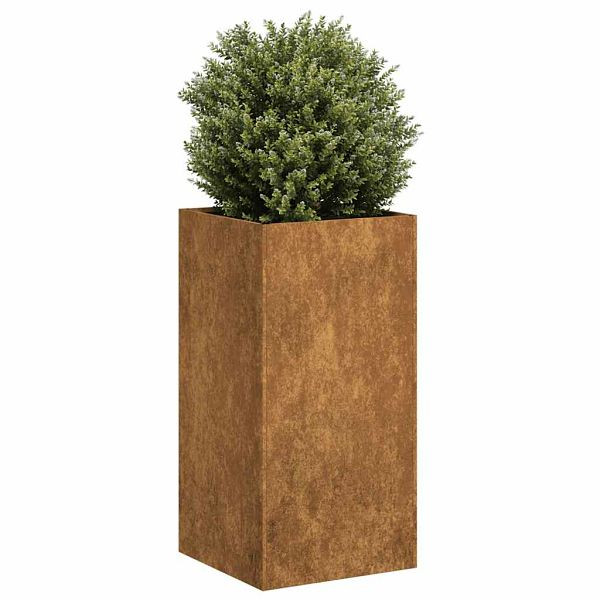 vidaXL Pflanzkübel Rostig 40x40x80 cm Wetterfester Stahl, 860709
