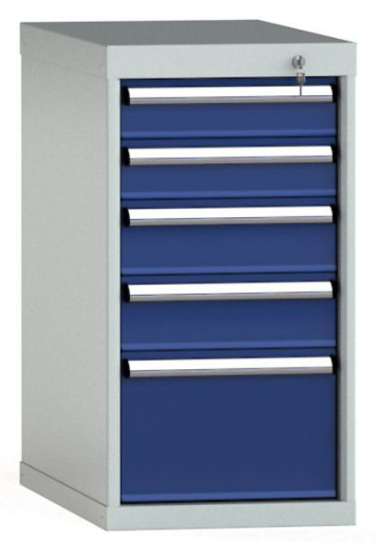 KLW Schubladenschrank 800 x 419 x 750 mm H x B x T, Einbaumaß: 700 mm Einteilung: 18x36 Einheiten, VU / 200 kg, SDB0800-05UP-001