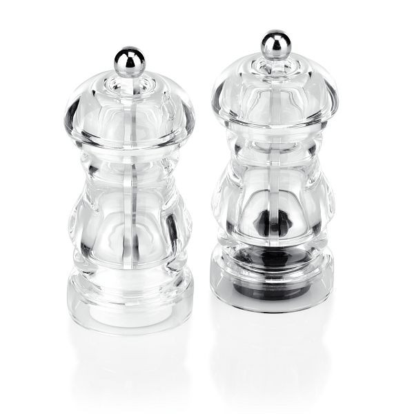 WAS Salz-/Pfeffermühlen Set, 12 cm, Acryl, 2460122, 4044925018654