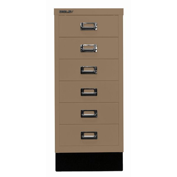 Bisley MultiDrawer™, Inkl. Sockel, DIN A4, 6 Schubladen, 668 coffee, L296S668