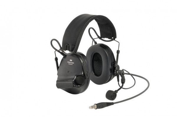 3M PELTOR ComTac XPI Headset, Faltbar, Schwarz, J11 Stecker, Galgenmikrofon, PELTOR Verkabelung, Spiralkabel, 7100039854