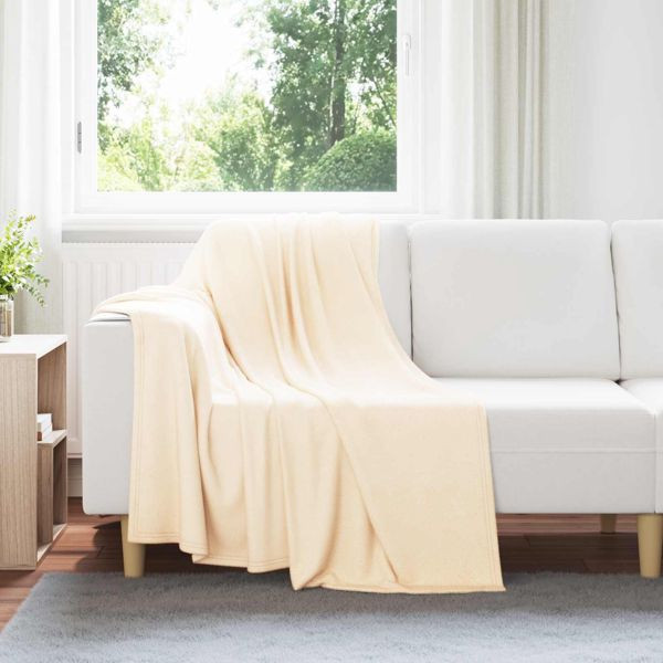 vidaXL Wohndecken 24 Stück Creme 170 x 130 cm Fleece, 42017113